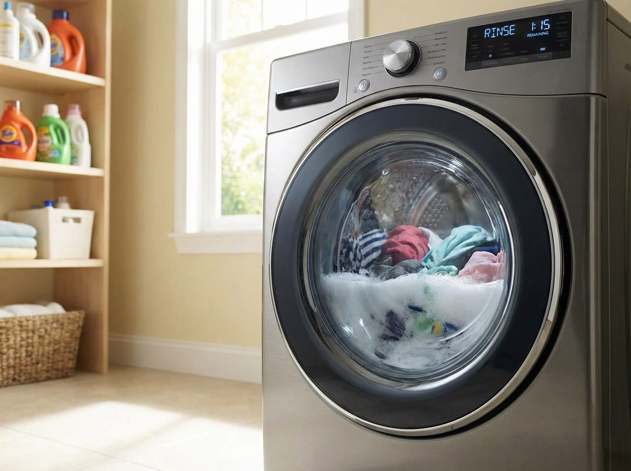 το πλυντήριο ρούχων δεν αδειάζει το νερό